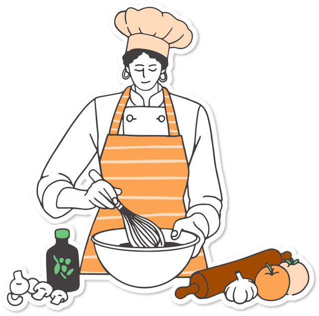A woman preparing a tasty dish.