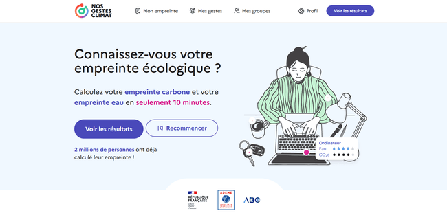 Nouvelle page d'accueil